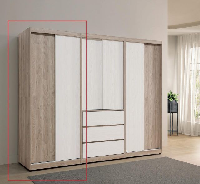 伊格絲2.7尺雙吊推門衣櫥